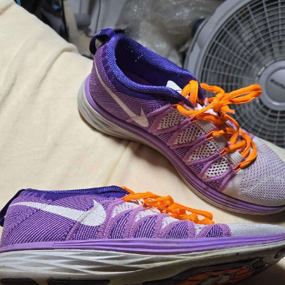 Nike Vibrant Purple and Orange Sneakers